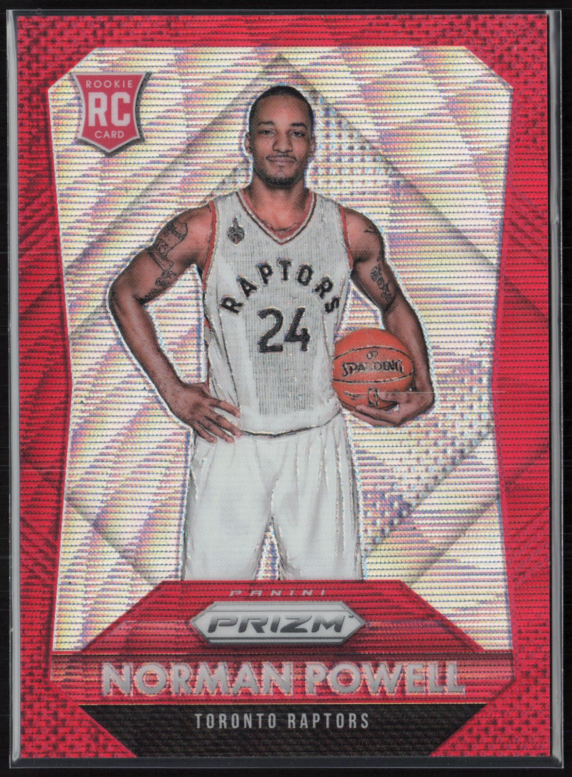2015-16 Panini Prizm #337 Norman Powell Ruby Wave Prizms #/350