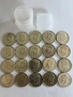 1964 Kennedy 90% Silver Half Dollar Plastic Roll of 20 Coins VG-AU