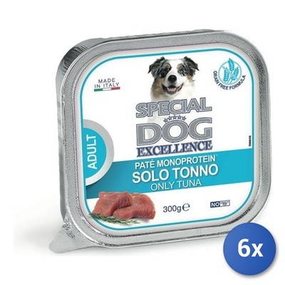 6x Monge Patè Für Hunde 6043 Special Dog Excellence Weiß