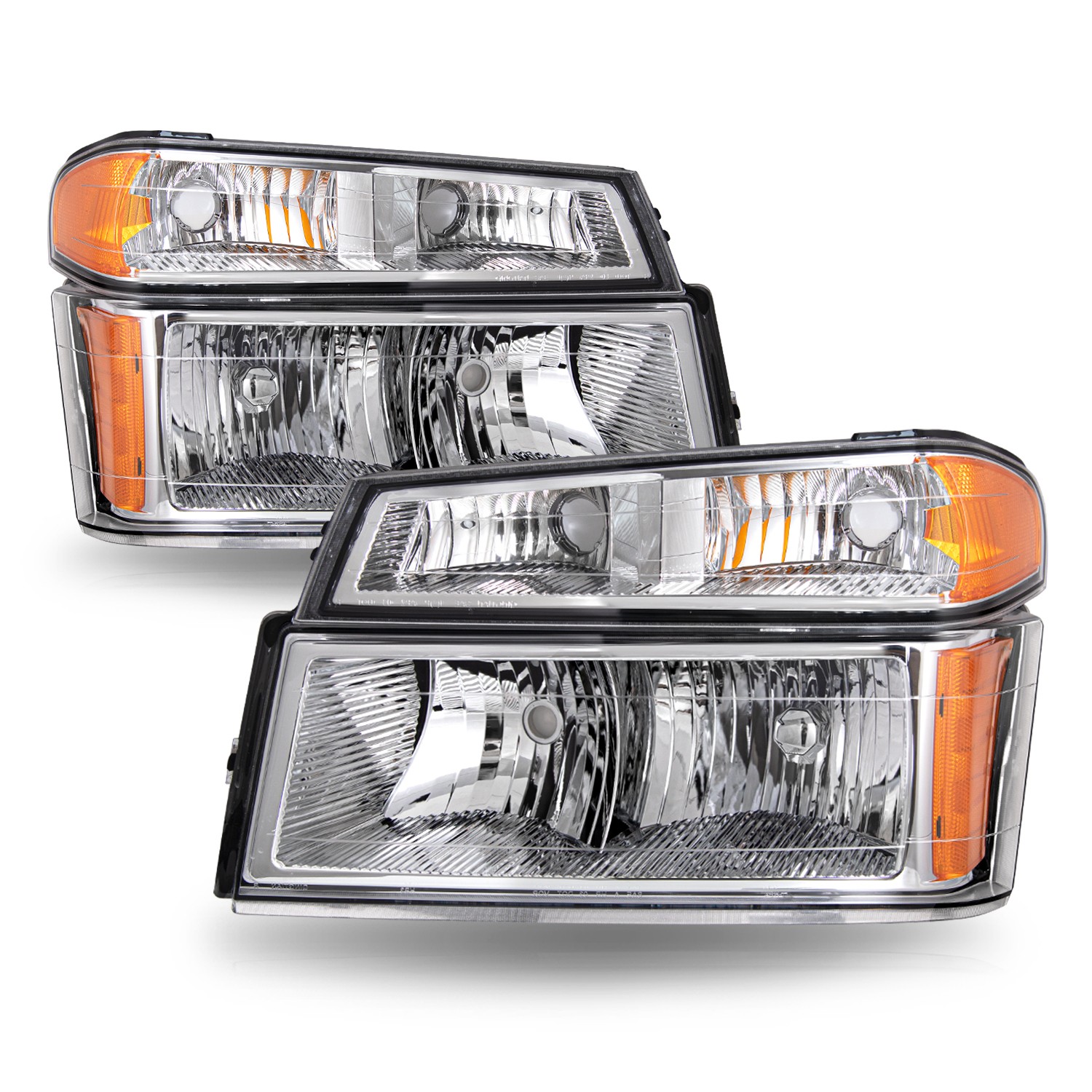 Amber Tail Light Bumper Lights Headlights & Tail Lights Kit For 2004-2012 Chevy Colorado & GMC Canyon (Amber/Clear) Chevy Colorado Headlight Assembly