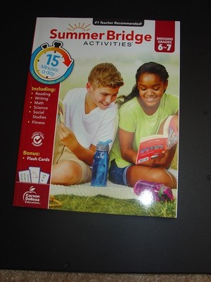 NEW Summer Bridge Activities Workbook 6th to 7th Grade All Subjects 160 Pages