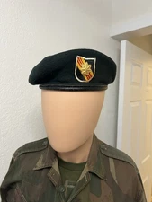 US Army Special Forces Rifle Green Beret 7-1/8 Bancroft 1960s 5th SFG Flash MAJ