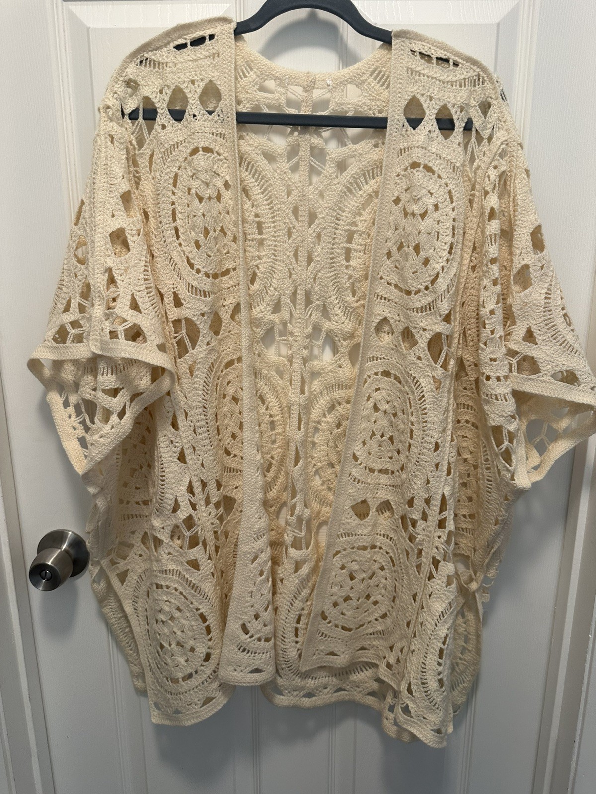 Plus Size Boho Kimono Wrap Shawl Crochet Free Shipping Summer