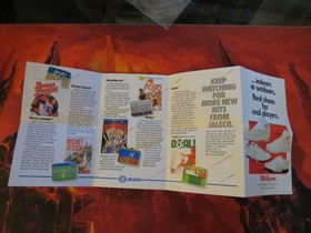 Racket Attack NES Promo Insert Sweepstakes Entry Nintendo Jaleco (Manual) RARE!