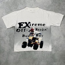 Vintage 90s Bugle Boy Boy's L Skater Grunge Surfer T Shirt Read