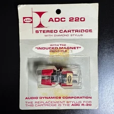 VINTAGE ORIGINAL ADC 220 - Stereo Cartridge & R20 Moving Iron Stylus - EX