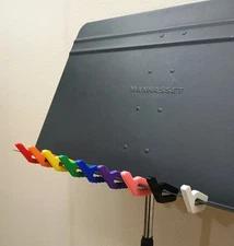 String Instrument Bow Holder for Music Stand, 9 Colors Available, Universal Fit