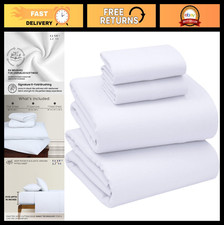 Cozy Flannel Sheet Set, 100 Organic Cotton, Deep Pocket, Super Soft Warm Twin