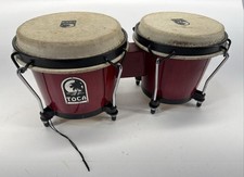 Toca Synergy Wood Bongos 6 & 6-3/4 Rio Red - ...