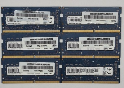 RAMAXEL 8GB 1Rx8 PC4-2666V-SA1-11 RMSA3260ME78HAF-2666 Laptop RAM Memory QTY Ava