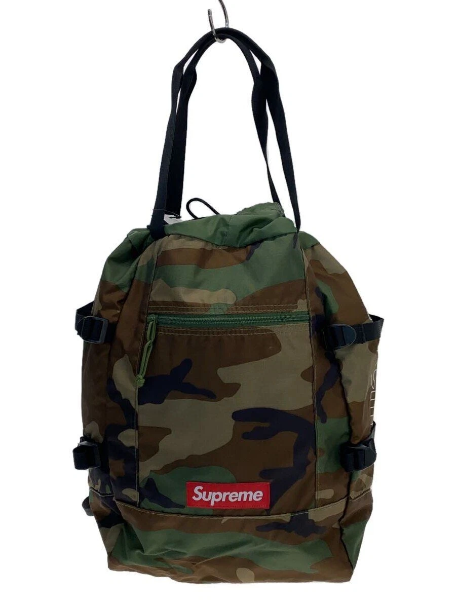 Sac à dos Supreme 19SS fourre tout Woodland camouflage sac à dos vert occasion