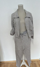 Passport Damen Kurzjacke S Grau Leinen Langar...