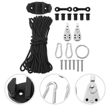 1 Set Canoe Anchor Trolley Kayak Anchor Accessories for Fishing Kayaking