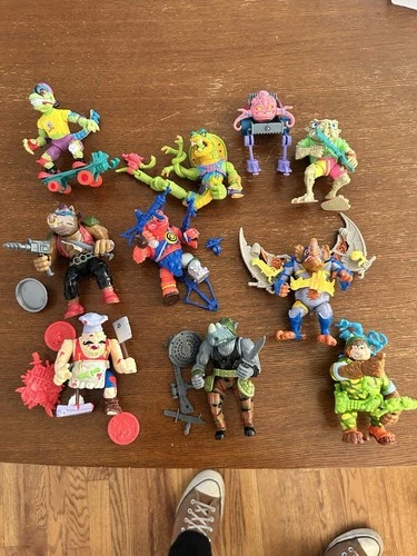 Vintage Teenage Mutant Ninja Turtles TMNT Figures 80s 90s Lot of 10-See Descrip.