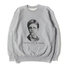 ARTHUR HOPE DEL MOON Dell Sweatshirt Gray Sz: L 23SS Portrait Used BEEG-0