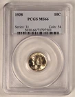 1938 Mercury Silver Dime - PCGS MS66 - FREE SHIPPING! G2111
