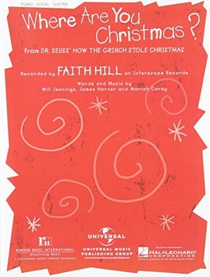 Where Are You Christmas From How The Grinch Stole Chris -  NEW Hal Leonard
