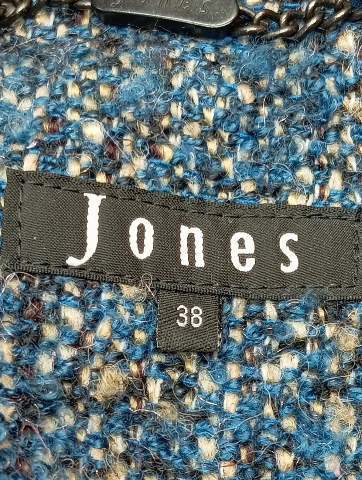 JONES Abrigo de entretiempo Mujeres Abrigo Talla EU 38 azul look Street-Style - Imagen 4 de 4