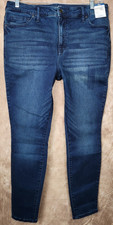  16W Terra  Sky Core Skinny High Rise Stretch Dark Denim Jeans Women's Plus