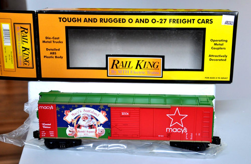MTH NOS Rail King O Ga 30-74195 Macy’s 2004 Santaland Santa Boxcar LEER descripción | Zustand: New