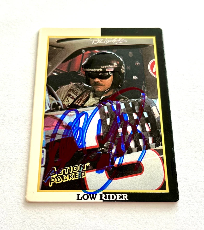 Dale Earnhardt NASCAR 1994 Action Packed #22 Low Rider Autographed Signed - Image 3 of 4