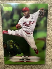 2025 Topps Stadium Club Lime Green Parallel Jimmy Rollins Phillies #176