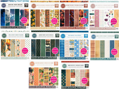 Craft Smith Scrapbook Paper Pad Fall Edition Theme 12''x12'' 48 Sheets You Choose