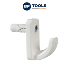 Plasplugs HW124 White Single Hollow Door Hook
