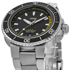 New Oris Aquis Depth Gauge Automatic Black Men's Watch 01 733 7755 4154-Set MB 2
