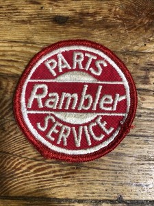 1960’s VINTAGE RAMBLER PARTS & SERVICE CAR EMPLOYEE EMBROIDERED UNIFORM PATCH