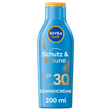 NIVEA SUN Schutz & Bräune Sonnencreme LSF 30...