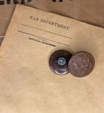 Lot 2 boutons pour veste Waack original US Army WW2