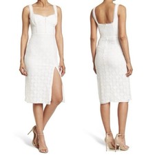 ASTR THE LABEL NWOT White Hook-And-Eye Corset Lace Sleeveless Dress Size M