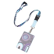 LANYARD  CARD HOLDER - FUTURE TOGETHER - ABORIGINAL, AUSTRALIA, SOUVENIR, GIFT