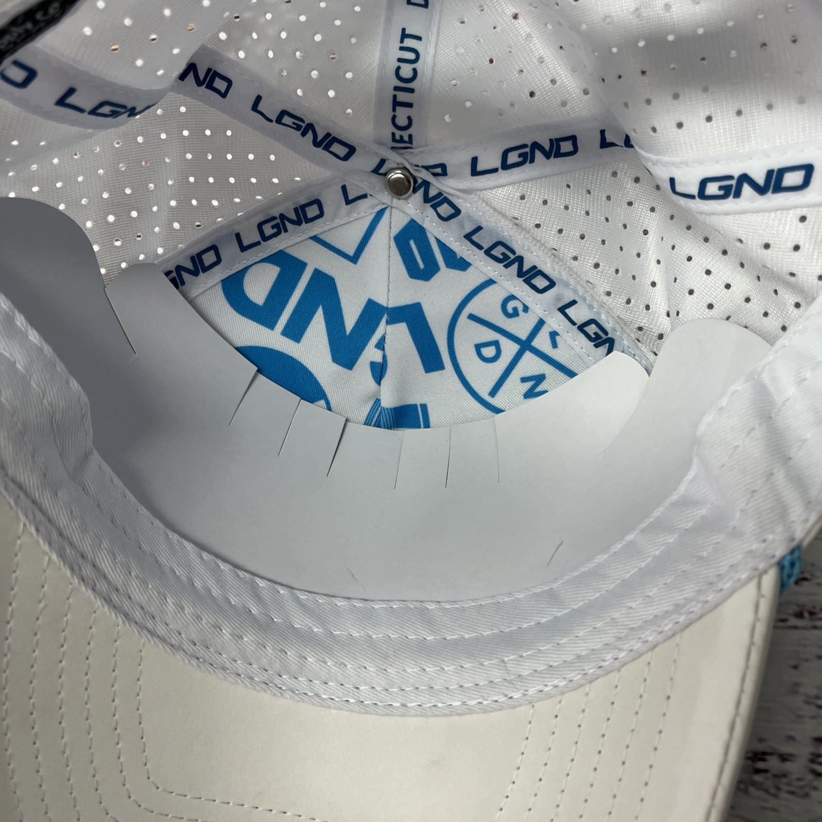 LGND Supply Co Cap White Blue Baseball Trucker Hat Legend Thirty 9 39