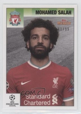 2020 Topps Merlin's Heritage 95 UEFA Champions League 81/99 Mohamed Salah 11nt