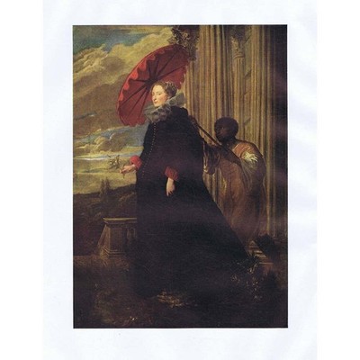 SIR ANTHONY VAN DYCK Marchesa Elena Grimaldi - Vintage Print 1944