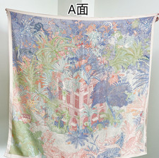 70 Cashmere 30 Silk Shawl Double Face Scarf 130X130cm Wrap rainforest Print