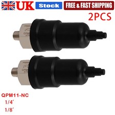 2x Adjustable Air Pressure Switch Normally Close QPM11-NC Switch 1/4 1/8 Spares