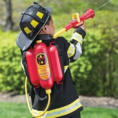 Theo Klein Toys Fireman Water Sprayer Hose Backpack 8932 for