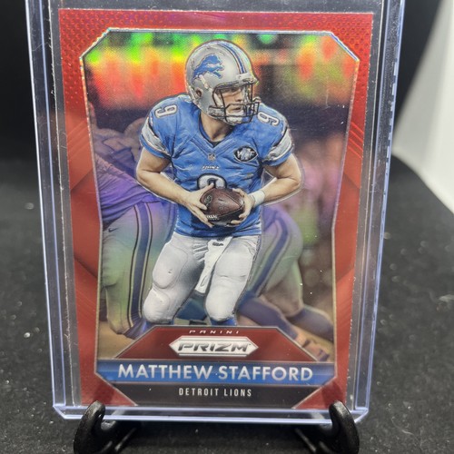 2015 Panini Prizm MATTHEW STAFFORD Red Prizm SP #64 Detroit Lions