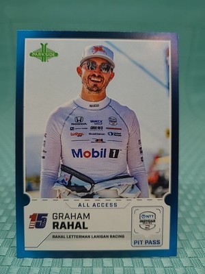 2026 Parkside Indycar NTT Collection Pit Pass Insert Graham Rahal 18