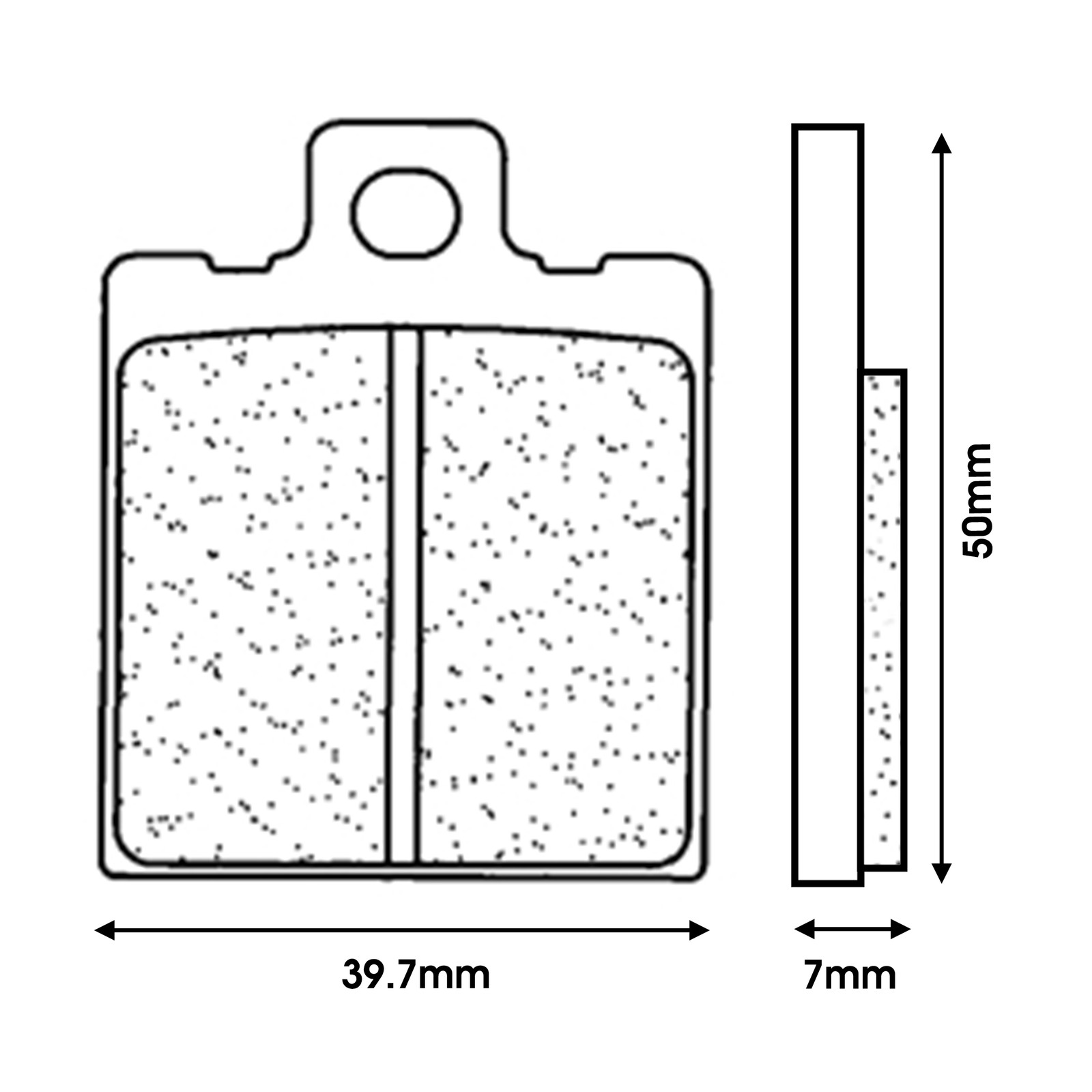 Plaquettes de frein CL Freins Moto Guzzi V50 KTM 125 kit étrier de frein avant