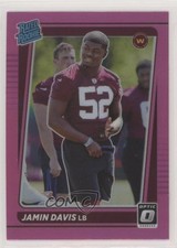 2021 Panini Donruss Rated Rookie Optic Holo Pink Preview Jamin Davis #P-337 fm0