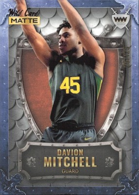 2022 Wild Card Matte Weekend Warrior Orange #WW-10 Davion Mitchell /125