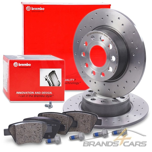 Brembo Bremsscheiben Ø272+BELÄGE Hinten FÜR Audi A3 8P Seat Leon Skoda VW Golf 6-image