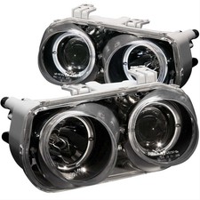 Anzo Headlights 121003 Projector W Halo Black Housing 1994-1997 Fits Integra