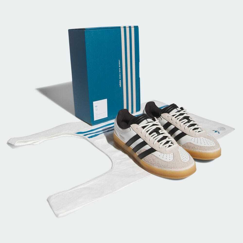 adidas Bad Bunny Gazelle Indoor IF9735 Sneakers White Black Unisex 