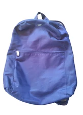 Tumi Just In Case Dark Purple Backpack Travel sleeve adj straps gold hardware