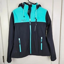 Castle X Barrier Tri-Lam Women's Mid-Weight Jacket Softshell Size M Mint/Black